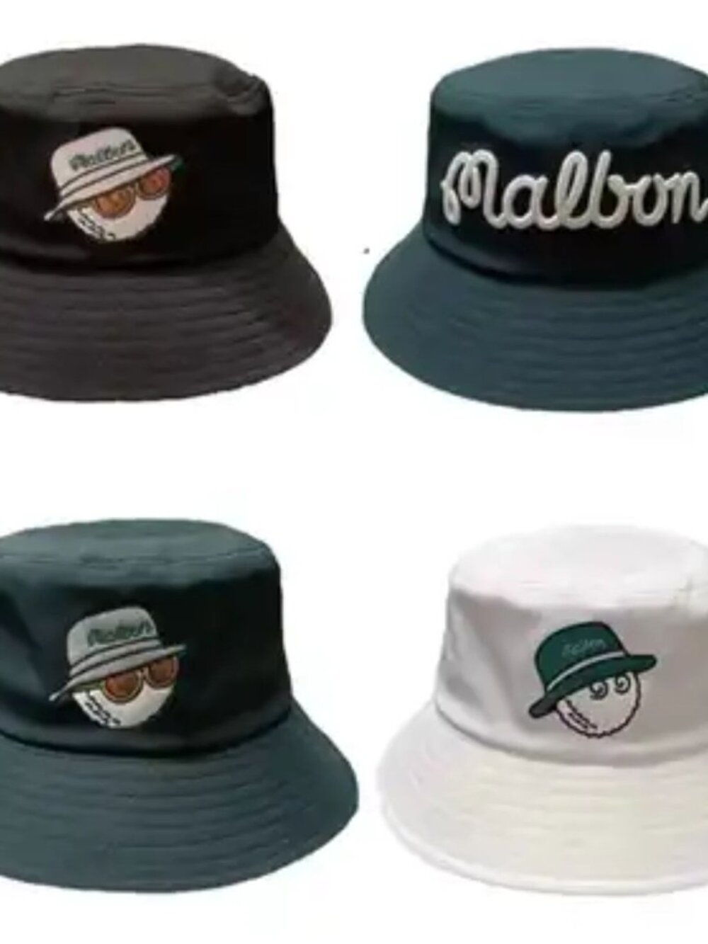 Malbon Unisex Bucket Hat Summer Outdoor Casual Sunshade Golf Cap